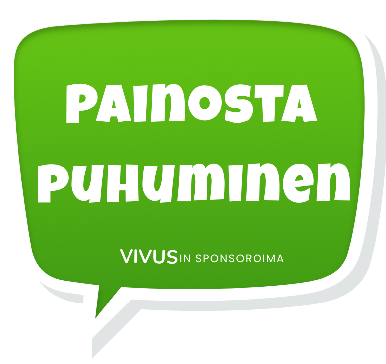 Painosta puhuminen -aloitussivun logo